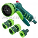 VERTO Öntözőpisztoly csatlakozókkal 1/2", 4db