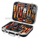 NEO TOOLS szerszámkészlet villanyszerelőknek, 25 részes, kofferben