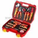 NEO TOOLS szerszámkészlet villanyszerelőknek, 13 részes, kofferben