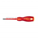 NEO TOOLS csavarhúzó SL/PH1 80mm, 1000V, szigetelt