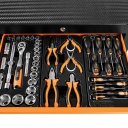NEO TOOLS szerszámkocsi 5 fiókkal 117 részes szerszámkészlettel