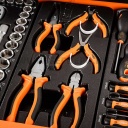 NEO TOOLS szerszámkocsi 5 fiókkal 117 részes szerszámkészlettel