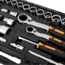NEO TOOLS dugókulcs készlet átmenő racsnis hajtókarral 3/8" 46 részes