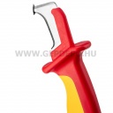 NEO TOOLS kábelvágó kés 1000V, 180mm, szigetelt, kampós penge