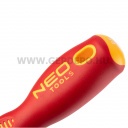 NEO TOOLS csavarhúzó SL/PZ1 80mm, 1000V, szigetelt