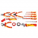 NEO TOOLS szerszámkészlet villanyszerelőknek, 13 részes, kofferben