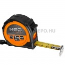 NEO TOOLS mágneses, dupla fékes mérőszalag 3m/19mm
