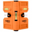 NEO TOOLS oszlopvízmérték, állítható mágneses szárakkal