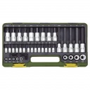 PROXXON Torx/Imbusz dugókulcs készlet 1/4",1/2", 42db-os (23290)