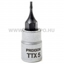 PROXXON Torx dugókulcs bitfejjel 1/4", TTX5 (23755)