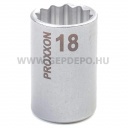 PROXXON Dugókulcs 1/2", rövid, 12lapú, 18mm (23311)