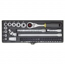 PROXXON Dugókulcs -és bitkészlet 1/4", 5-13mm, 32db-os (23078)