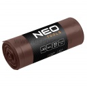 NEO TOOLS erősített szemeteszsák 120L 70x110cm húzószalagos 10db