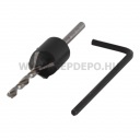 wolfcraft Elöfúró süllyesztövel 3.5-5mm 45°