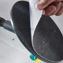 wolfcraft Kerek gipszkartoncsiszoló o 225 mm, tépözáras, markolat + teleszkópadapter