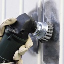 wolfcraft Üregelö drótkefe acélszálas, fonott, O65mm M14, sarokcsiszolóhoz