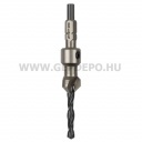 wolfcraft Elöfúró süllyesztövel teraszlapcsavarhoz, hatszögszárú, O4.5-12mm 45°