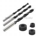 wolfcraft 3db tiplizöfúró mélységállítóval, O6,8,10mm