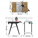 wolfcraft master cut 1500 gépasztal és munkapad