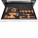 NEO TOOLS Prémium felszerelt műhelykocsi 7 fiókkal, 330 szerszámmal