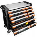 NEO TOOLS Prémium felszerelt műhelykocsi 12 fiókkal, 359 szerszámmal