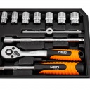 NEO TOOLS 1/4" dugókulcskészlet 20 részes