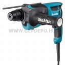 Makita HR2630X7 SDS-Plus fúró-vésőkalapács + SDS-Plus gyorstokmánnyal (Sérült csomagolás)