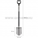 Fiskars Comfort ásó, hegyes