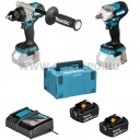 Makita DLX2588TJ Akkus Szett  (DDF492Z+DTW300Z) 18V LXT BL XPT