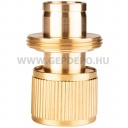 NEO Tömlő gyorscsatlakozó 3/4", vízstoppos, réz