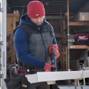 Milwaukee Cuffed Beanie piros kötött téli sapka