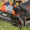 Black+Decker elektromos fűnyíró 1600W, 380mm, 45L-es gyűjtőkosár