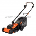Black+Decker elektromos fűnyíró 1400W, 340mm, 30L-es gyűjtőkosár