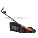 Black+Decker elektromos fűnyíró 1800W, 400mm, 40L-es gyűjtőkosár