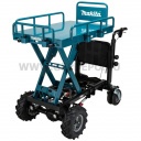 Makita DCU601Z akkus anyagmozgató talicska plató felépítménnyel 300 kg 2x18V LXT BL XPT