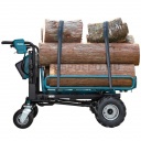 Makita DCU604Z akkus anyagmozgató talicska rács felépítménnyel 300 kg 2x18V LXT BL XPT
