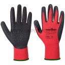 Portwest A174 Flex Grip latex kesztyű, piros/fekete XL