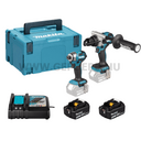 Makita DLX2549TJ  Akkus Szett  (DHP492Z+DTD173Z) 2X1850B + DC18RC 18V LXT BL XPT