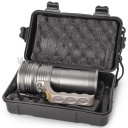Entac Elemlámpa 5W T6 Aluminium 2x18650 és fali töltő tartozék