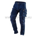 NEO Farmer munkásnadrág, Denim, 98% pamut, térdvédő betét zsebbel, gombos oldalzsebekkel, 255 g/m2,M