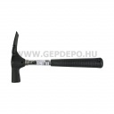 Bautool kőműves kalapács 600 g acél/gumis nyéllel (Basic)