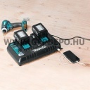 Makita DC18RD kétportos (dupla) gyorstöltő USB porttal LXT 14,4V-18V