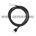 Tápkábel (gumi), 2-pólusú, 3 m